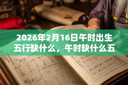 2026年2月16日午时出生五行缺什么,午时缺什么五行 2026年2月16日午时出生五行缺什么,午时缺什么五行