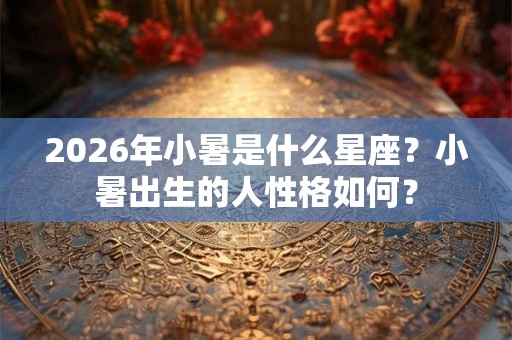 2026年小暑是什么星座?小暑出生的人性格如何? 2026年小暑是什么星座?小暑出生的人性格如何?
