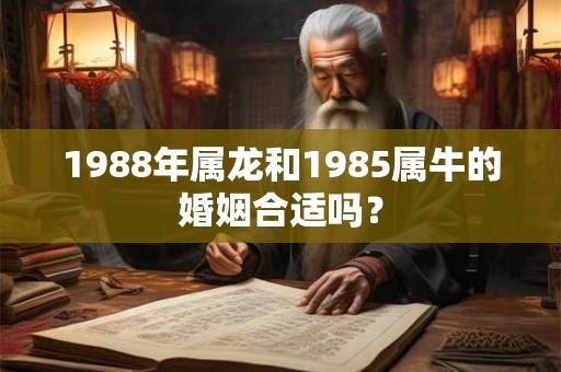 1988年属龙和1985属牛的婚姻合适吗? 1988年属龙和1985属牛的婚姻合适吗?