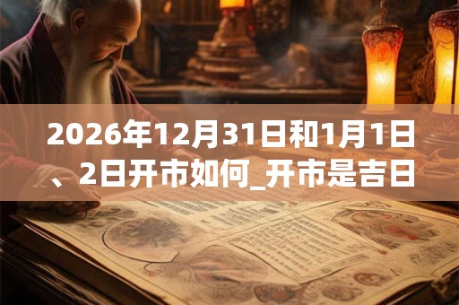 2026年12月31日和1月1日、2日开市如何_开市是吉日吗