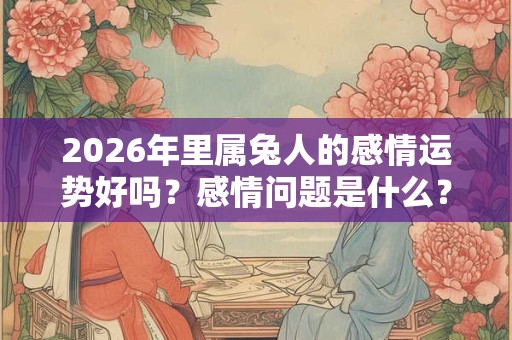 2026年里属兔人的感情运势好吗？感情问题是什么？