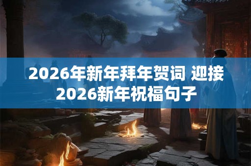 2026年新年拜年贺词 迎接2026新年祝福句子 2026年新年拜年贺词 迎接2026新年祝福句子