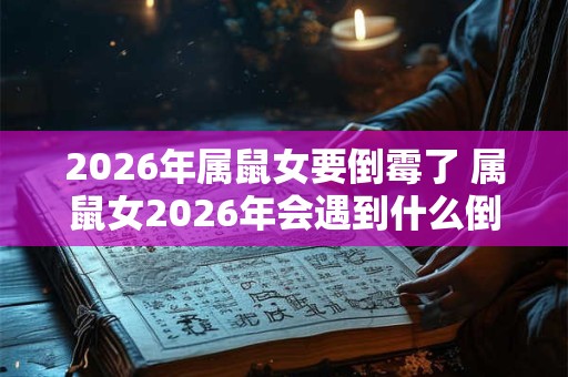 2026年属鼠女要倒霉了 属鼠女2026年会遇到什么倒霉事 2026年属鼠女要倒霉了 属鼠女2026年会遇到什么倒霉事