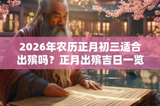 2026年农历正月初三适合出殡吗?正月出殡吉日一览 2026年农历正月初三适合出殡吗?正月出殡吉日一览