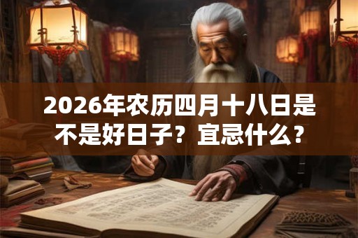2026年农历四月十八日是不是好日子？宜忌什么？