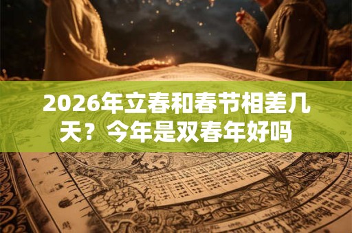 2026年立春和春节相差几天？今年是双春年好吗