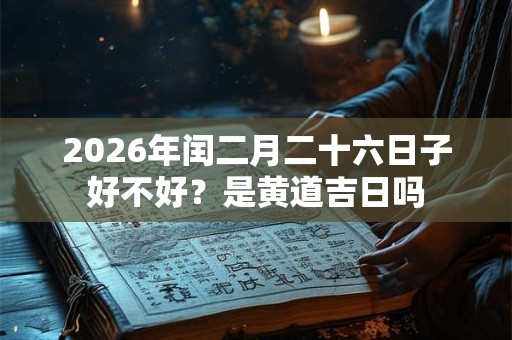2026年闰二月二十六日子好不好?是黄道吉日吗 2026年闰二月二十六日子好不好?是黄道吉日吗