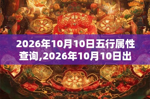 2026年10月10日五行属性查询,2026年10月10日出生五行属什么 2026年10月10日五行属性查询,2026年10月10日出生五行属什么