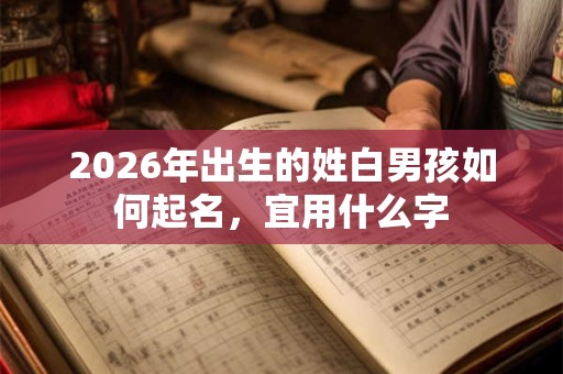 2026年出生的姓白男孩如何起名,宜用什么字 2026年出生的姓白男孩如何起名,宜用什么字