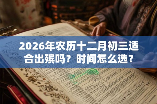 2026年农历十二月初三适合出殡吗？时间怎么选？