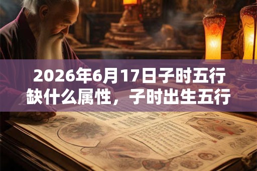 2026年6月17日子时五行缺什么属性,子时出生五行缺什么 2026年6月17日子时五行缺什么属性,子时出生五行缺什么