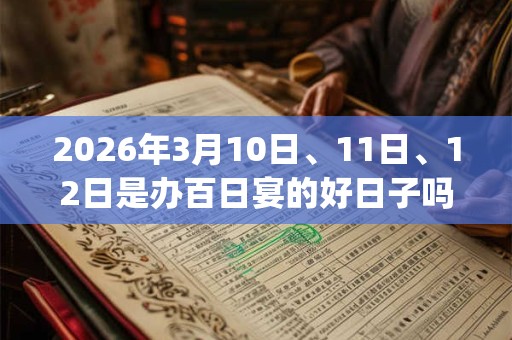 2026年3月10日、11日、12日是办百日宴的好日子吗_办百日宴可以吗 2026年3月10日、11日、12日是办百日宴的好日子吗_办百日宴可以吗