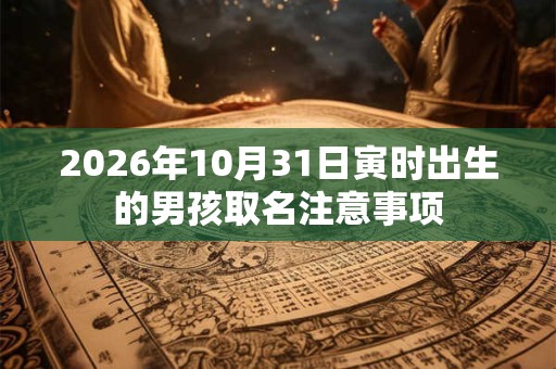 2026年10月31日寅时出生的男孩取名注意事项 2026年10月31日寅时出生的男孩取名注意事项
