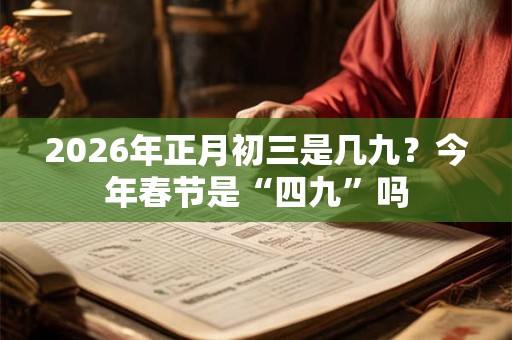 2026年正月初三是几九?今年春节是“四九”吗 2026年正月初三是几九?今年春节是“四九”吗