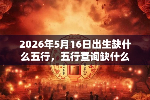 2026年5月16日出生缺什么五行,五行查询缺什么 2026年5月16日出生缺什么五行,五行查询缺什么