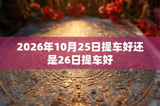 2026年10月25日提车好还是26日提车好 2026年10月25日提车好还是26日提车好