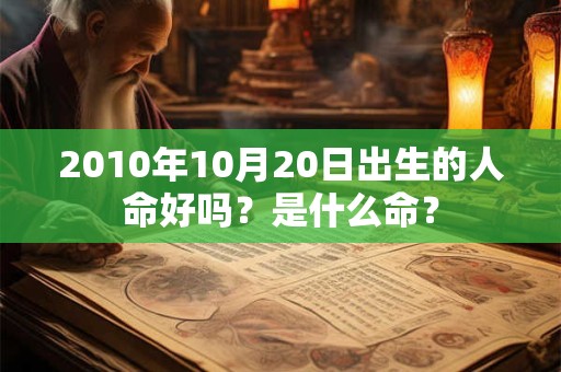 2010年10月20日出生的人命好吗？是什么命？