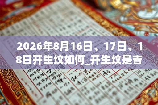 2026年8月16日、17日、18日开生坟如何_开生坟是吉日吗 2026年8月16日、17日、18日开生坟如何_开生坟是吉日吗