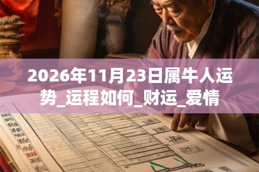 2026年11月23日属牛人运势_运程如何_财运_爱情 2026年11月23日属牛人运势_运程如何_财运_爱情