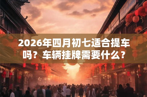 2026年四月初七适合提车吗?车辆挂牌需要什么? 2026年四月初七适合提车吗?车辆挂牌需要什么?