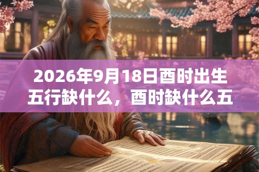 2026年9月18日酉时出生五行缺什么,酉时缺什么五行 2026年9月18日酉时出生五行缺什么,酉时缺什么五行