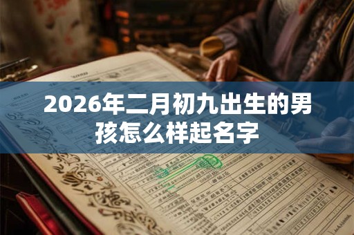 2026年二月初九出生的男孩怎么样起名字