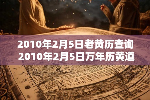 2010年2月5日老黄历查询 2010年2月5日万年历黄道吉日 2010年2月5日老黄历查询 2010年2月5日万年历黄道吉日