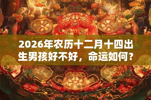 2026年农历十二月十四出生男孩好不好,命运如何? 2026年农历十二月十四出生男孩好不好,命运如何?