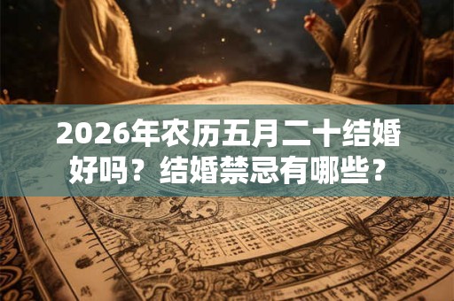 2026年农历五月二十结婚好吗?结婚禁忌有哪些? 2026年农历五月二十结婚好吗?结婚禁忌有哪些?