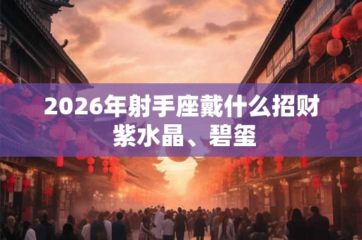 2026年射手座戴什么招财 紫水晶、碧玺