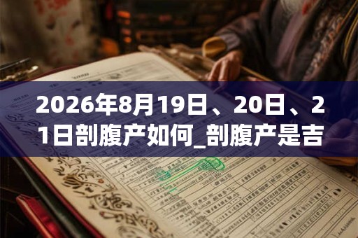 2026年8月19日、20日、21日剖腹产如何_剖腹产是吉日吗 2026年8月19日、20日、21日剖腹产如何_剖腹产是吉日吗