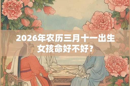 2026年农历三月十一出生女孩命好不好? 2026年农历三月十一出生女孩命好不好?