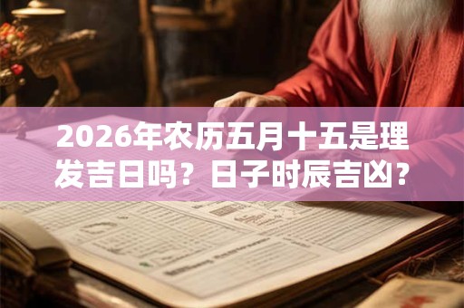 2026年农历五月十五是理发吉日吗？日子时辰吉凶？