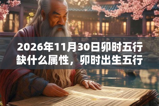 2026年11月30日卯时五行缺什么属性，卯时出生五行缺什么