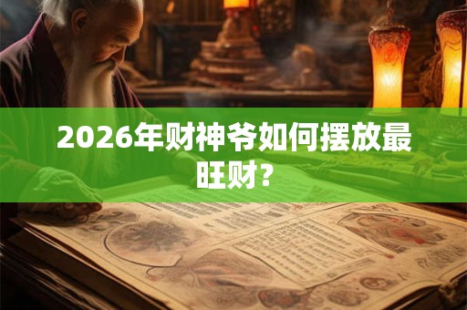 2026年财神爷如何摆放最旺财？