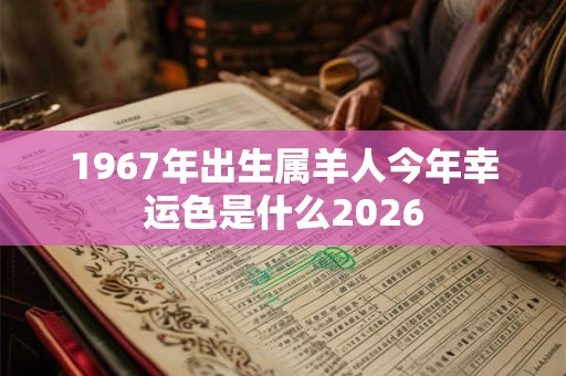1967年出生属羊人今年幸运色是什么2026 1967年出生属羊人今年幸运色是什么2026