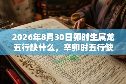 2026年8月30日卯时生属龙五行缺什么,辛卯时五行缺什么 2026年8月30日卯时生属龙五行缺什么,辛卯时五行缺什么