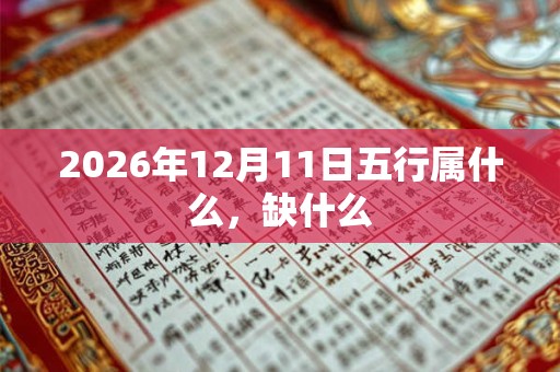 2026年12月11日五行属什么,缺什么 2026年12月11日五行属什么,缺什么