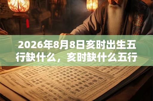 2026年8月8日亥时出生五行缺什么,亥时缺什么五行 2026年8月8日亥时出生五行缺什么,亥时缺什么五行