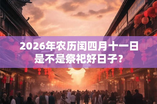 2026年农历闰四月十一日是不是祭祀好日子? 2026年农历闰四月十一日是不是祭祀好日子?
