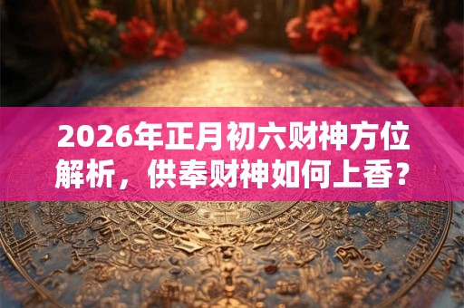 2026年正月初六财神方位解析,供奉财神如何上香? 2026年正月初六财神方位解析,供奉财神如何上香?