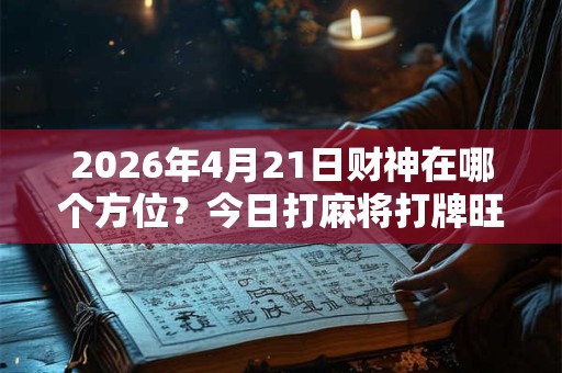 2026年4月21日财神在哪个方位?今日打麻将打牌旺运方位 2026年4月21日财神在哪个方位?今日打麻将打牌旺运方位