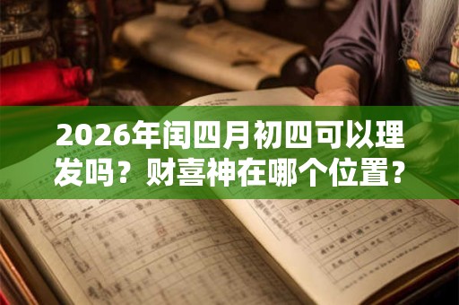 2026年闰四月初四可以理发吗?财喜神在哪个位置? 2026年闰四月初四可以理发吗?财喜神在哪个位置?