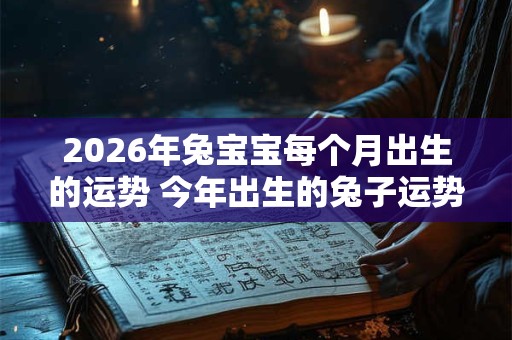 2026年兔宝宝每个月出生的运势 今年出生的兔子运势怎么样 2026年兔宝宝每个月出生的运势 今年出生的兔子运势怎么样
