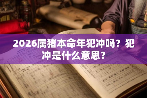 2026属猪本命年犯冲吗?犯冲是什么意思? 2026属猪本命年犯冲吗?犯冲是什么意思?