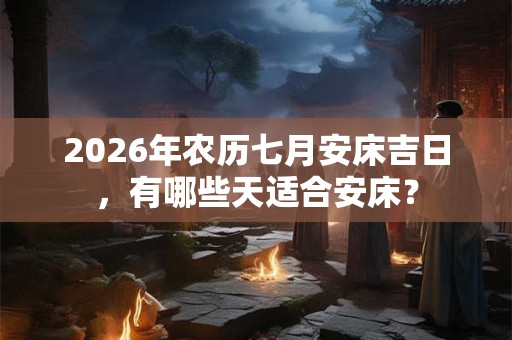 2026年农历七月安床吉日,有哪些天适合安床? 2026年农历七月安床吉日,有哪些天适合安床?