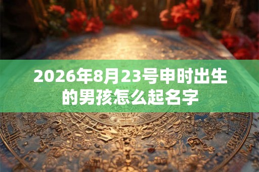 2026年8月23号申时出生的男孩怎么起名字 2026年8月23号申时出生的男孩怎么起名字