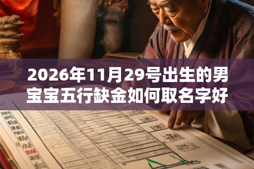 2026年11月29号出生的男宝宝五行缺金如何取名字好 2026年11月29号出生的男宝宝五行缺金如何取名字好
