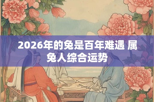 2026年的兔是百年难遇 属兔人综合运势 2026年的兔是百年难遇 属兔人综合运势
