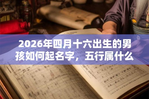 2026年四月十六出生的男孩如何起名字，五行属什么